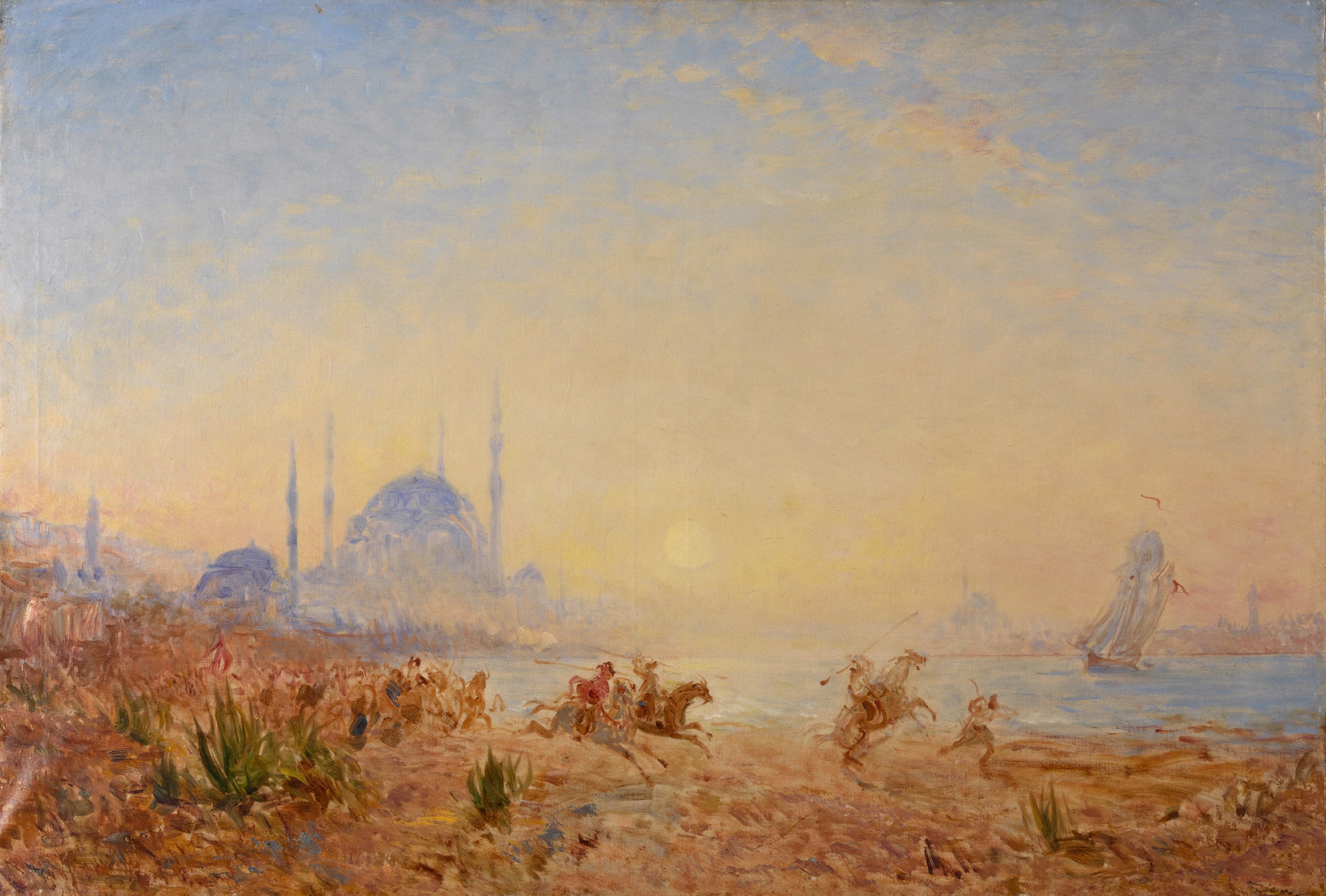 İstanbul, Fantezi, 1880 -1890, Tuval &amp;amp;amp;amp;amp;amp;amp;uuml;zerine yağlıboya, 83 x 120 cm., Ziem M&amp;amp;amp;amp;amp;amp;amp;uuml;zesi Koleksiyonu